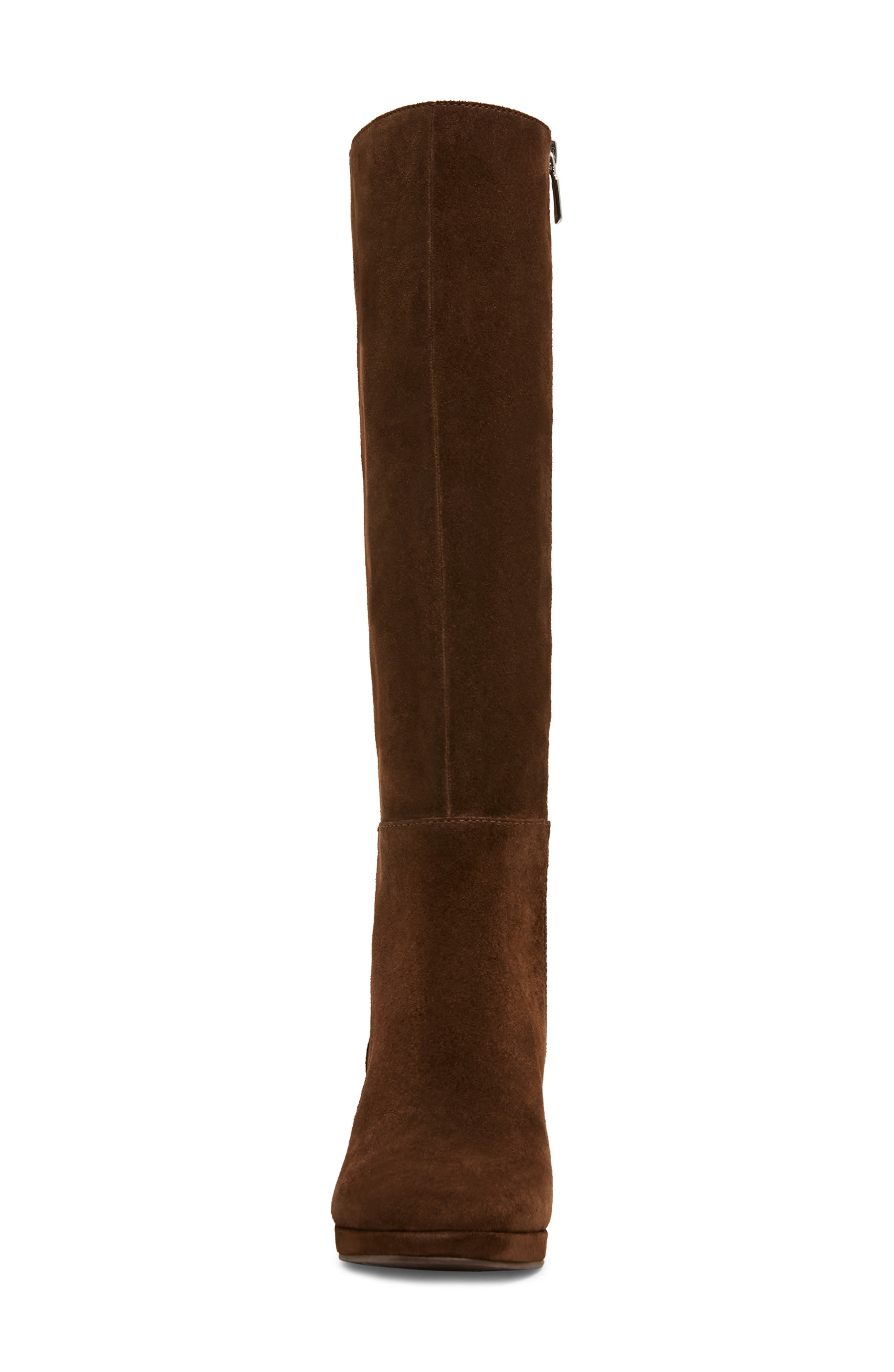Sofie Waterproof Knee High Platform Boot, Alternate, color, CHOCOLATE SUEDE