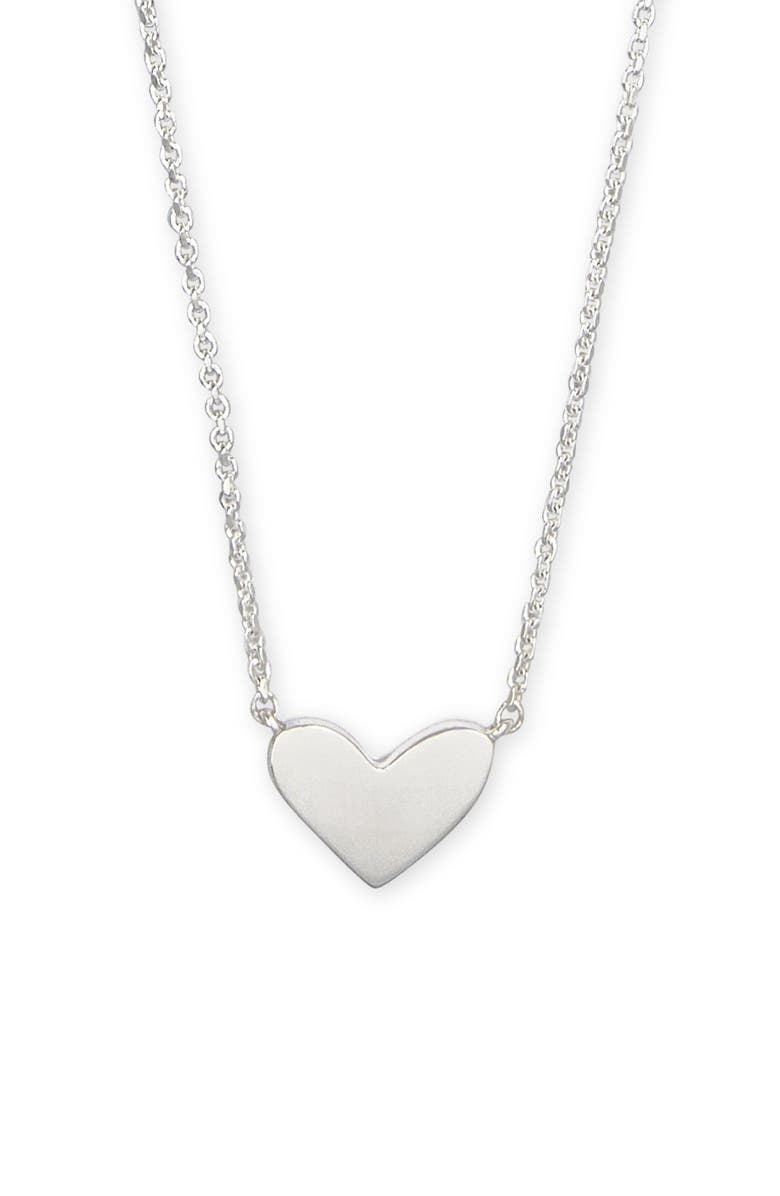 Kendra Scott Ari 18K Gold Vermeil Heart Pendant Necklace, Main, color, 