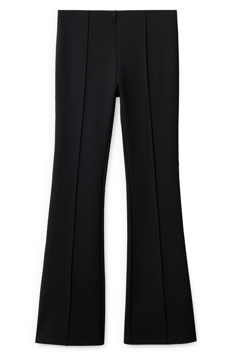 MANGO Pintuck Flare Leggings, Alternate, color,