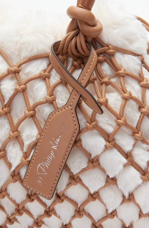 3.1 Phillip Lim Faux Fur Macrame Mini Sac In Multi