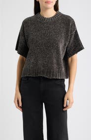 CITY BLUES Broome Short Sleeve Crop Sweater