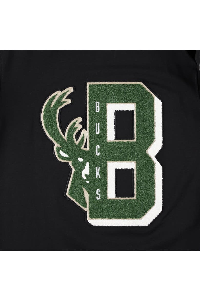 Men's Pro Standard Black Milwaukee Bucks Mash Up Capsule T-Shirt, Alternate, color, Black