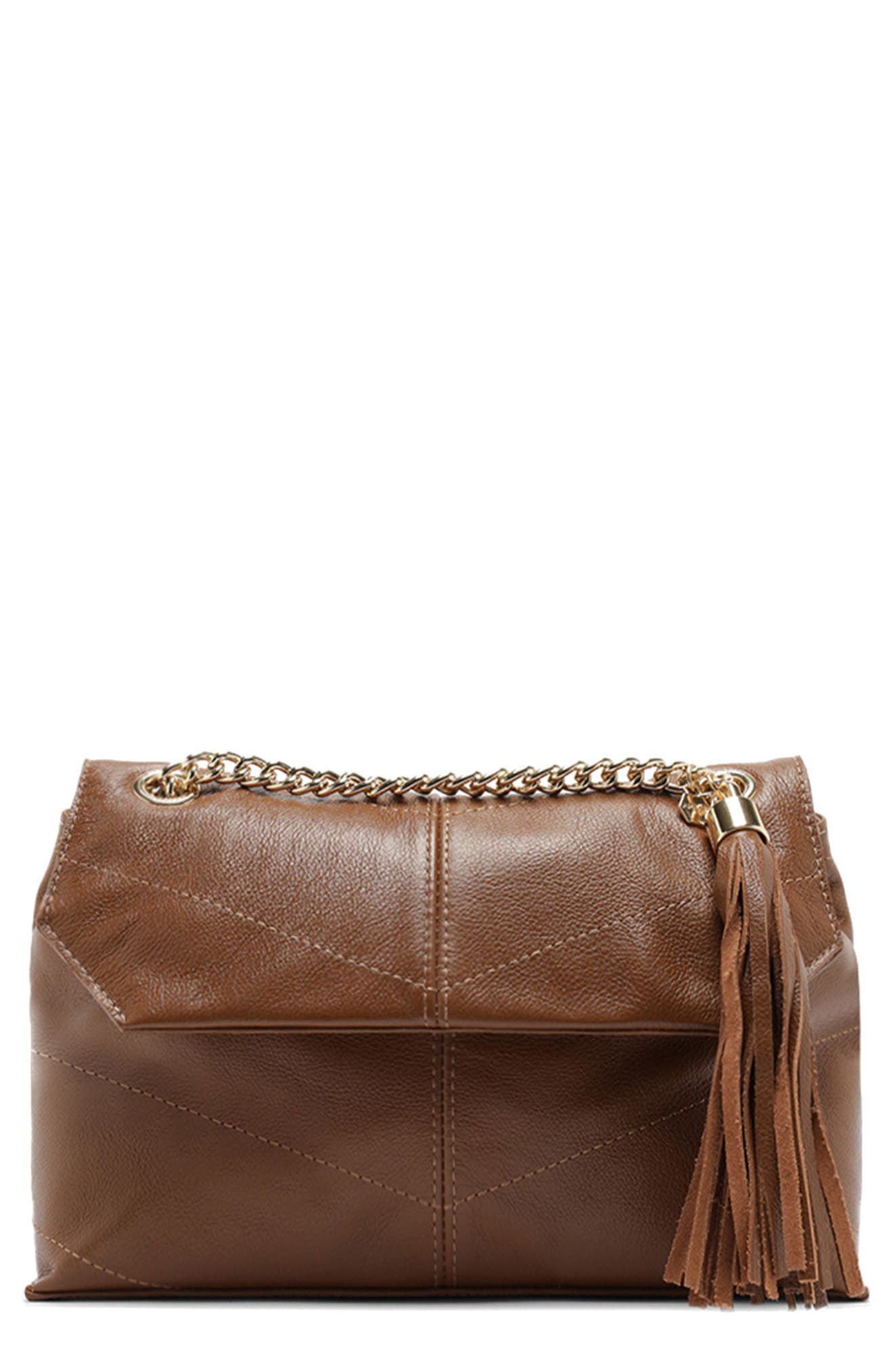 Arezzo Small Sony Leather Crossbody Bag, Main, color, 