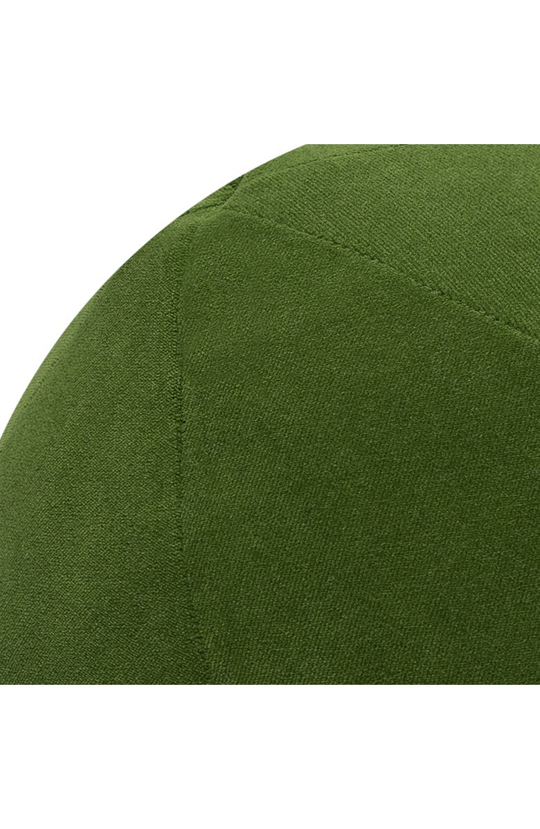 Elaine Smith Plush Velvet Indoor & Outdoor Woven Accent Orb Pillow, Alternate, color, Ivy