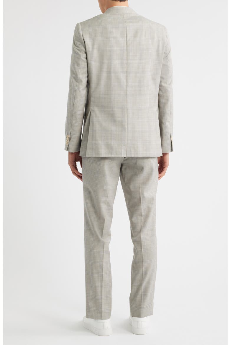 Esprit Plaid Wool Suit, Alternate, color, SAND