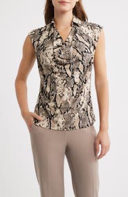 Anne Klein Cap Sleeve Shirt