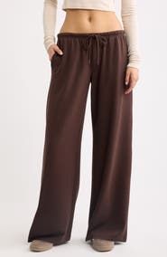 BP. Narrow Waistband Baggy Wide Leg Sweatpants