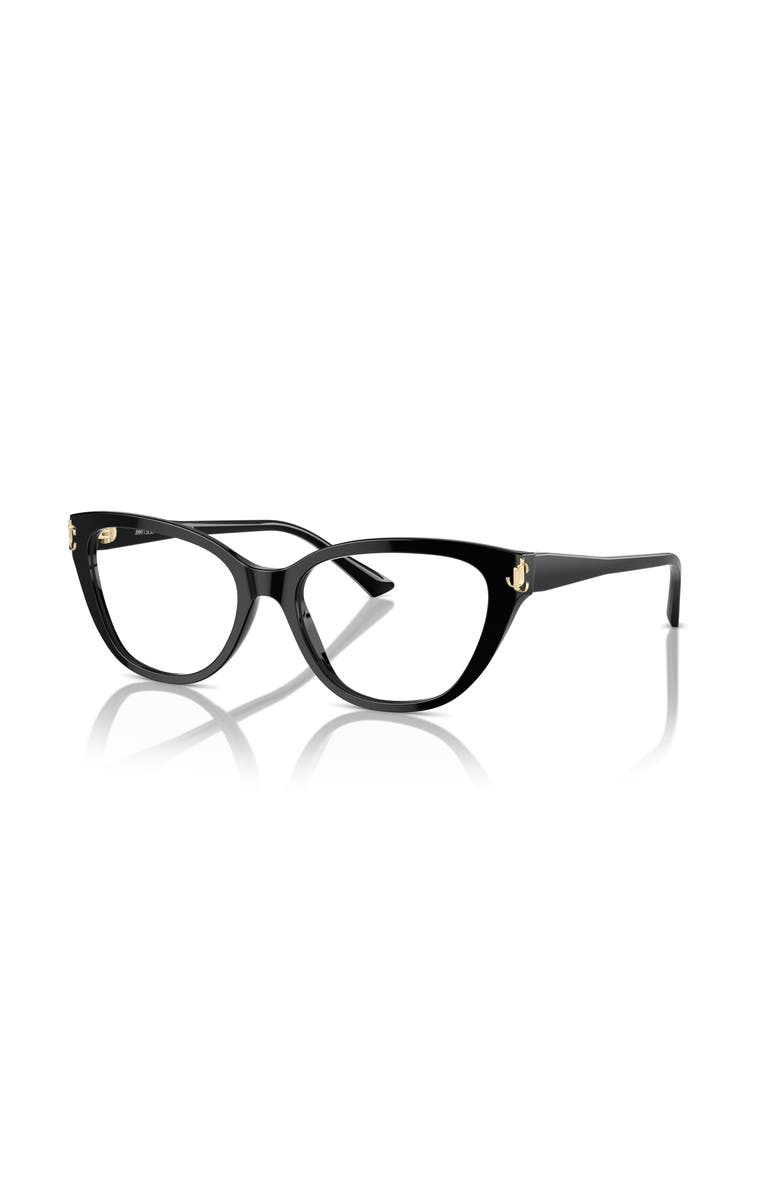 Jimmy Choo 52mm Cat Eye optical glasses, Main, color, Black