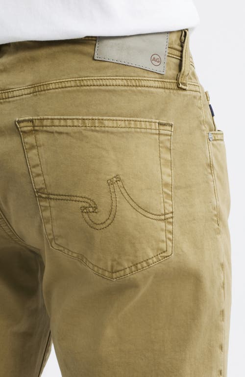 Ag Tellis Stretch Sateen Modern Slim Pants In Green