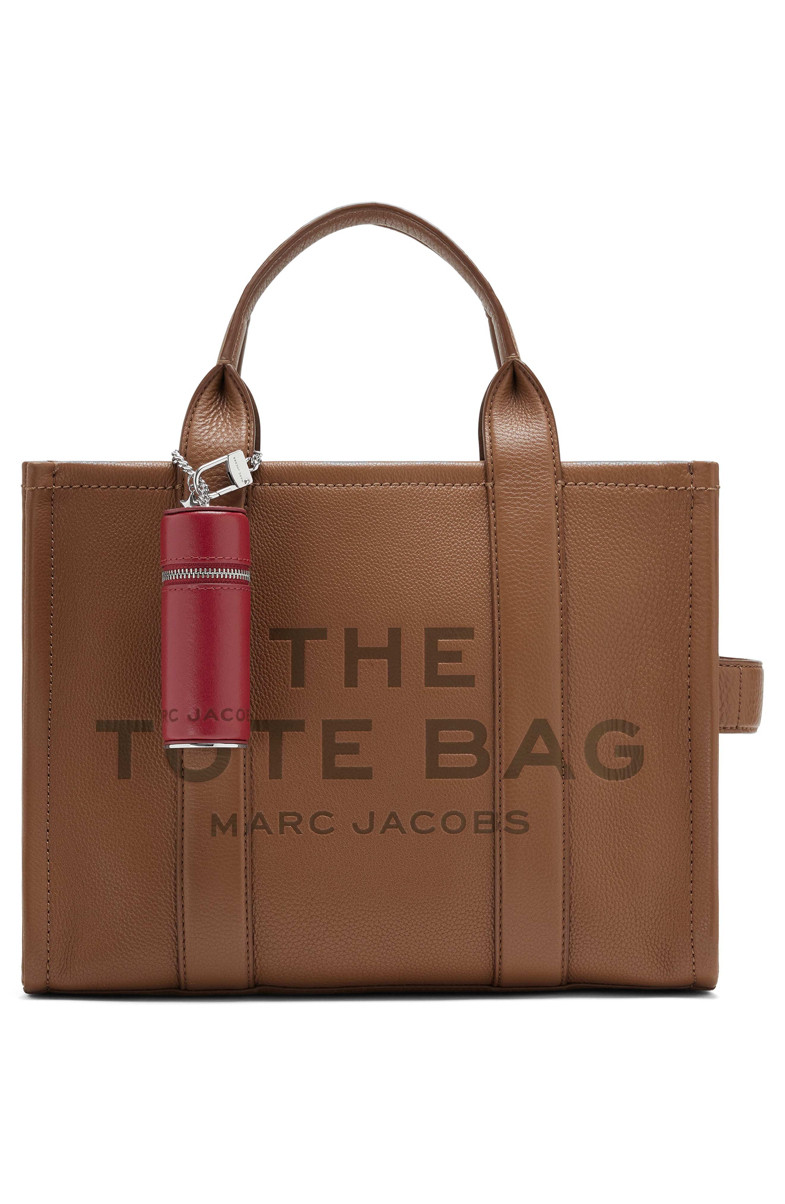 The Lipstick Case Bag Charm, Alternate, color, CRIMSON