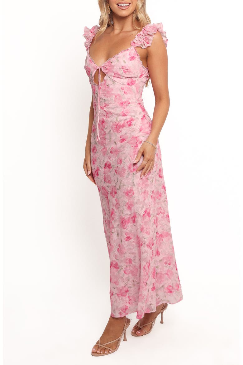 Jean Floral Maxi Dress, Alternate, color, PINK FLORAL