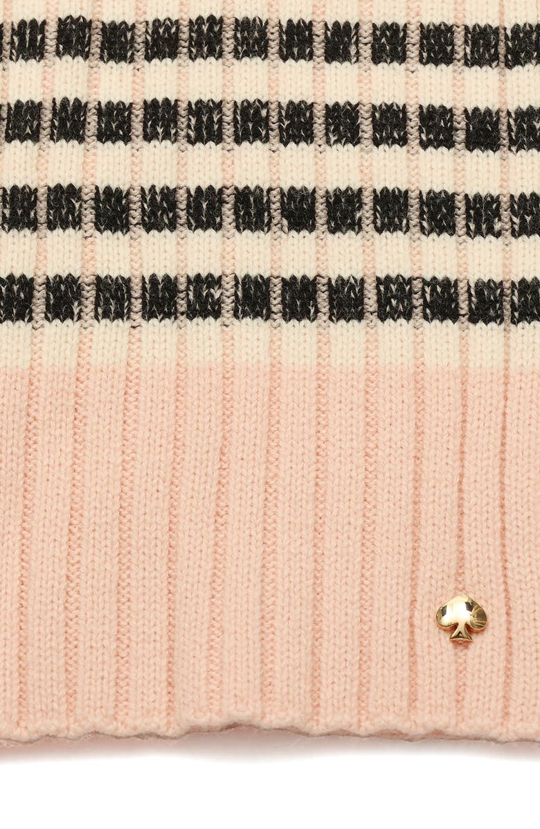 Kate Spade New York stripe rib scarf, Alternate, color, Pink Multi