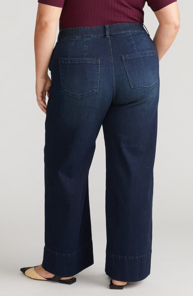 Universal Standard Carol High Waist Stretch Wide Leg Jeans, Alternate, color, Daydream Blue