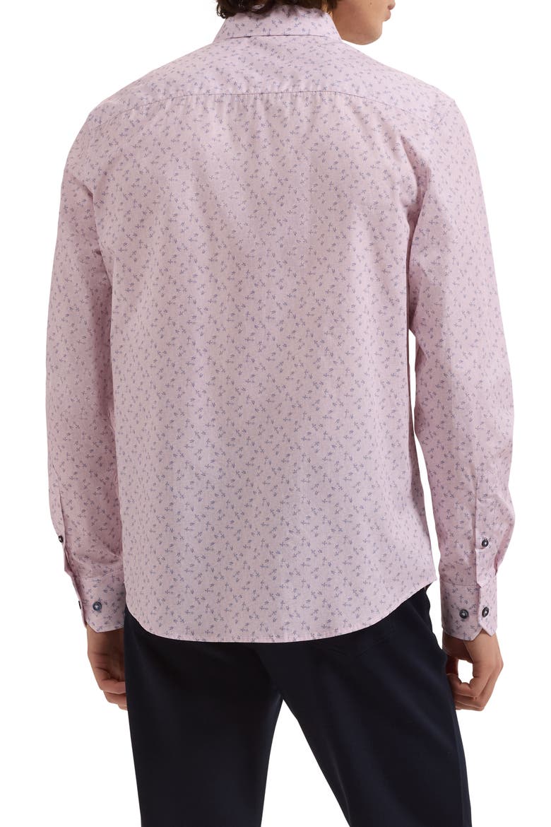 Julian Shaped Fit Floral Cotton Button-Up Shirt, Alternate, color, PRIMEROSE