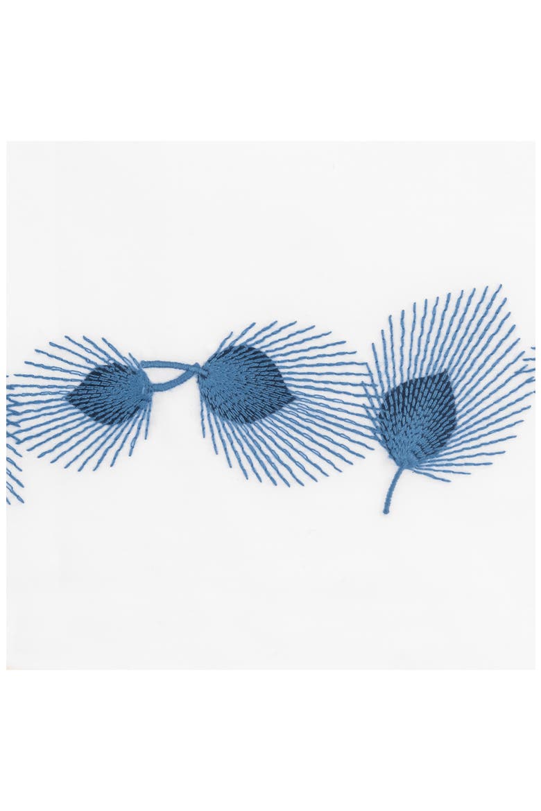 Feather Set of 2 Pillowcases, Alternate, color, NAVY