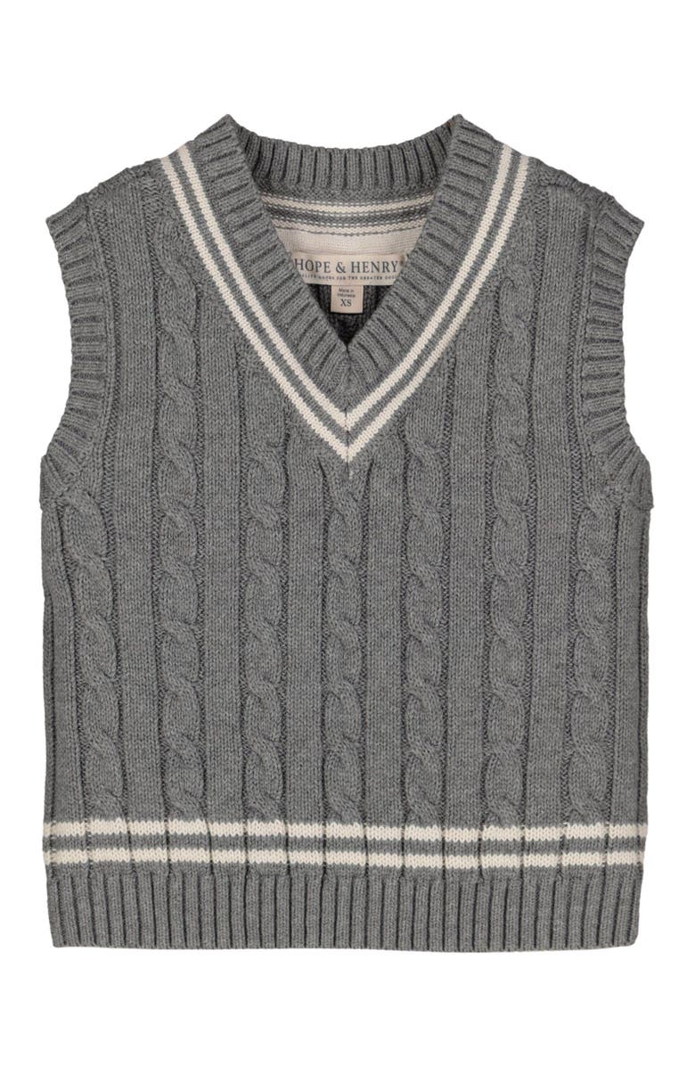 Hope & Henry Boys' Organic Cricket Sweater Vest, Kids, Main, color, 