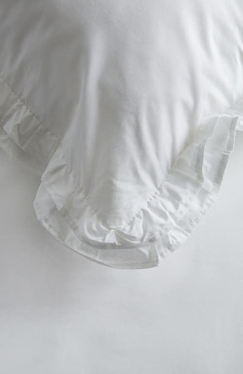 MELANGE HOME MELANGE HOME PERCALE COTTON DOUBLE RUFFLE DUVET SET