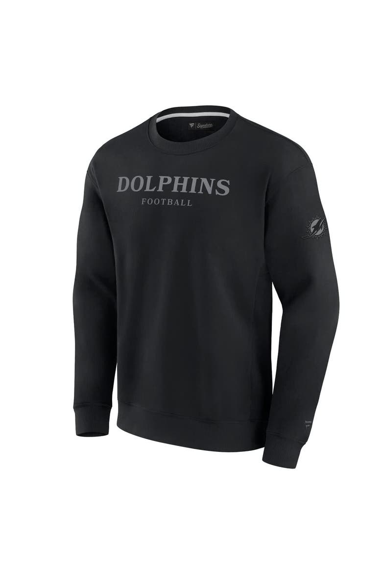 Unisex Fanatics  Black Miami Dolphins Elements Unlimited Fleece Pullover Sweatshirt, Alternate, color, Black