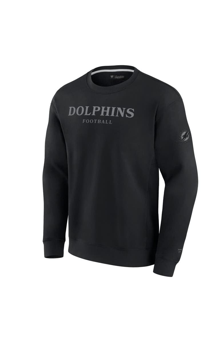 FANATICS Unisex Fanatics Black Miami Dolphins Elements Unlimited Fleece Pullover Sweatshirt, Alternate, color, Black
