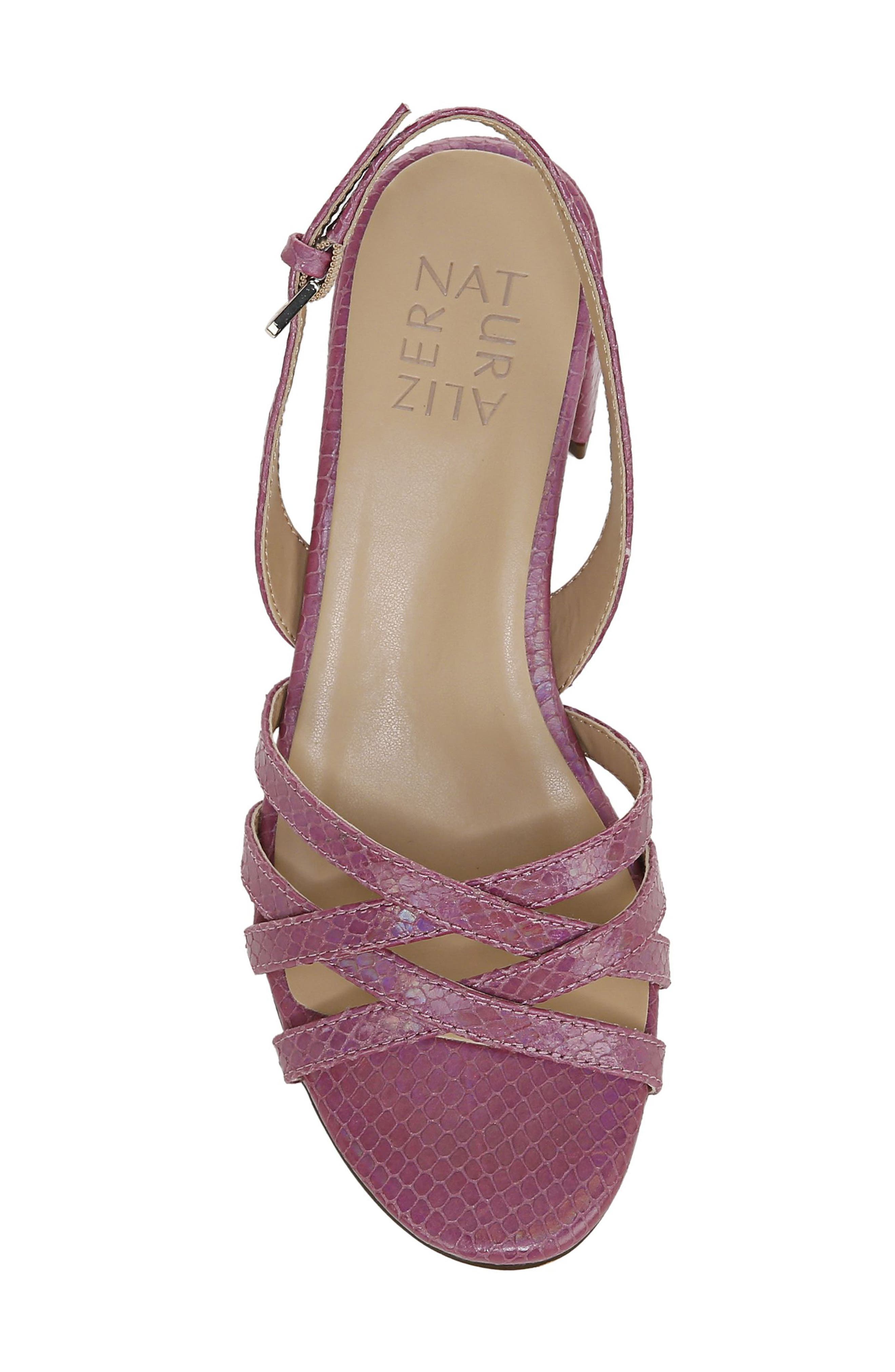 Jolee Strappy Slingback Sandal, Alternate, color, PLUM SNAKE PATTERN SYNTHETIC