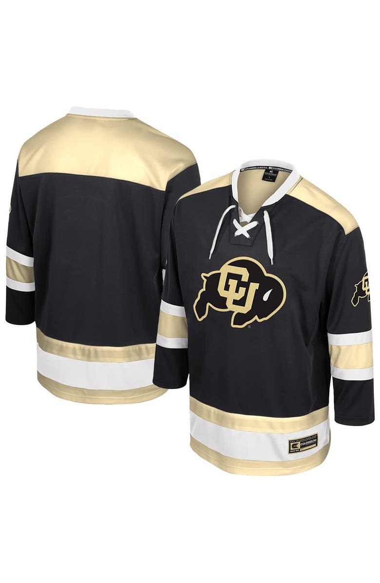 COLOSSEUM Men's Colosseum  Black Colorado Buffaloes Athletic Machine Fashion Hockey Jersey, Main, color, Black