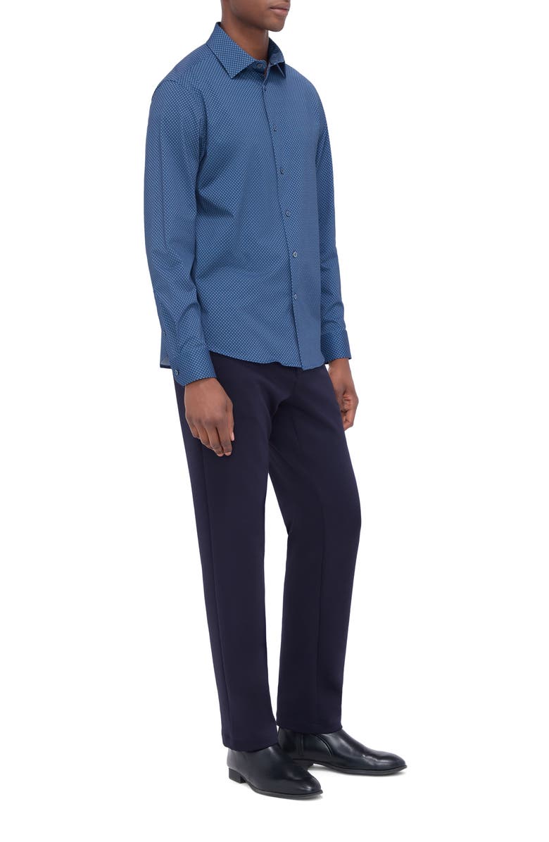 Bugatchi James OoohCotton<sup>®</sup> Geo Print Button-Up Shirt, Alternate, color,