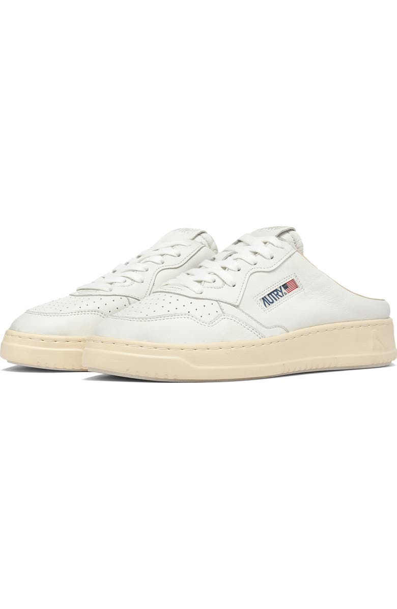 AUTRY Mule Low Sneaker, Main, color, Goat/ Goat White