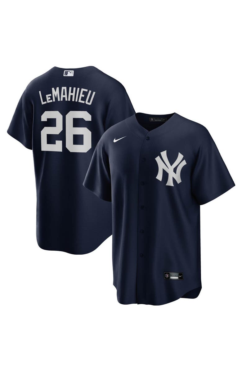 Nike Men's Nike DJ LeMahieu Navy New York Yankees Alternate Replica Player Jersey, Main, color,