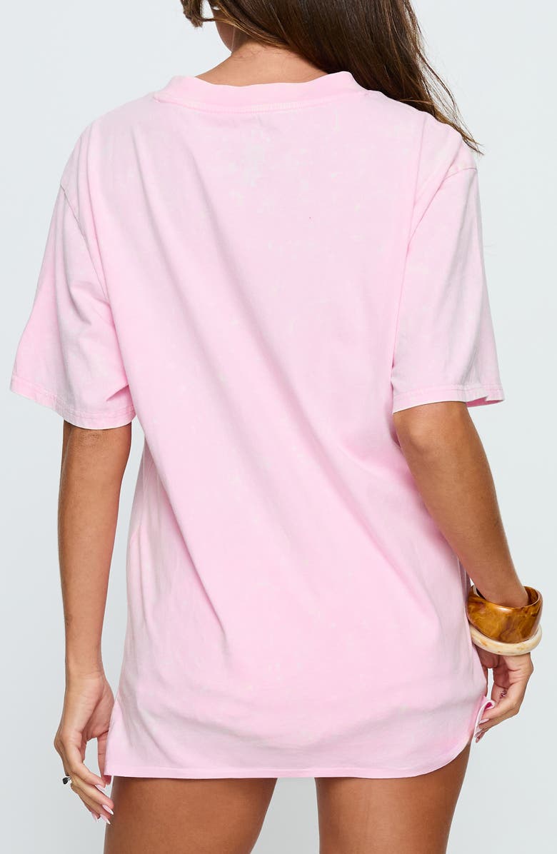 Princess Polly Pepsi Cola Oversize Cotton Graphic T-Shirt, Alternate, color, Washed Pink