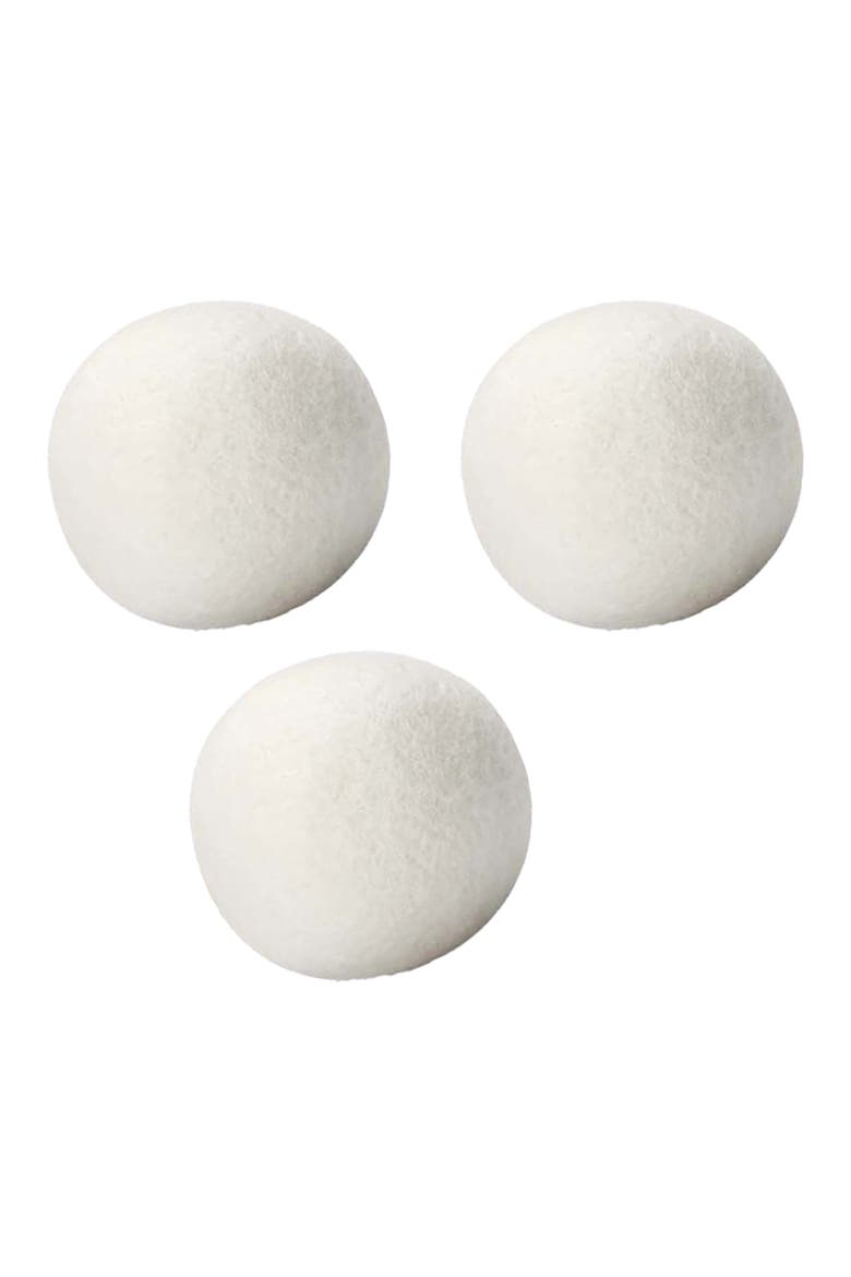 100% Pure New Zealand Wool Dryer Balls, Main, color, Natural