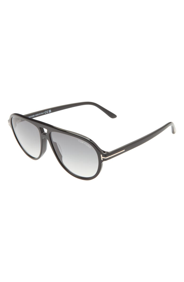 Jeffrey 59mm Gradient Pilot Sunglasses