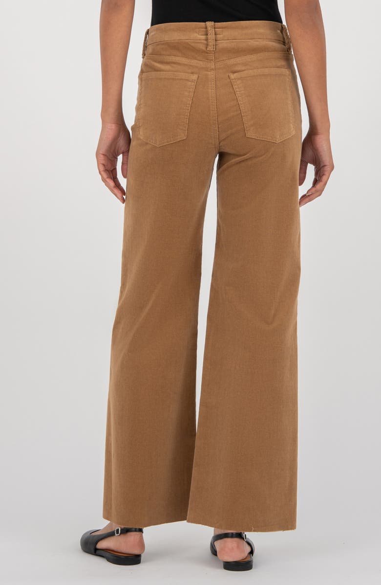KUT from the Kloth Meg Fab Ab High Waist Wide Leg Jeans, Alternate, color, Camel