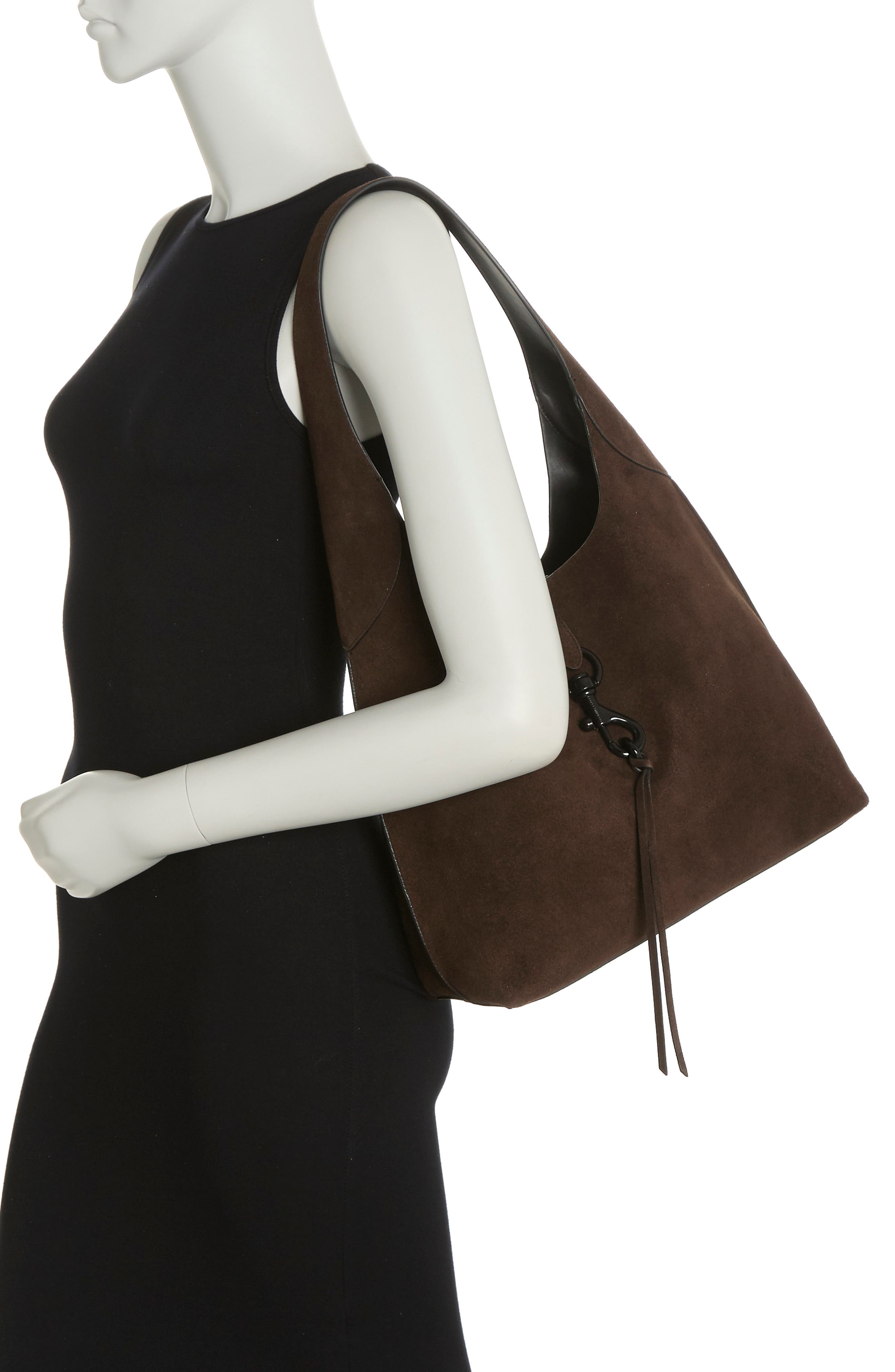 Rebecca Minkoff Megan Suede Hobo Bag, Alternate, color, 