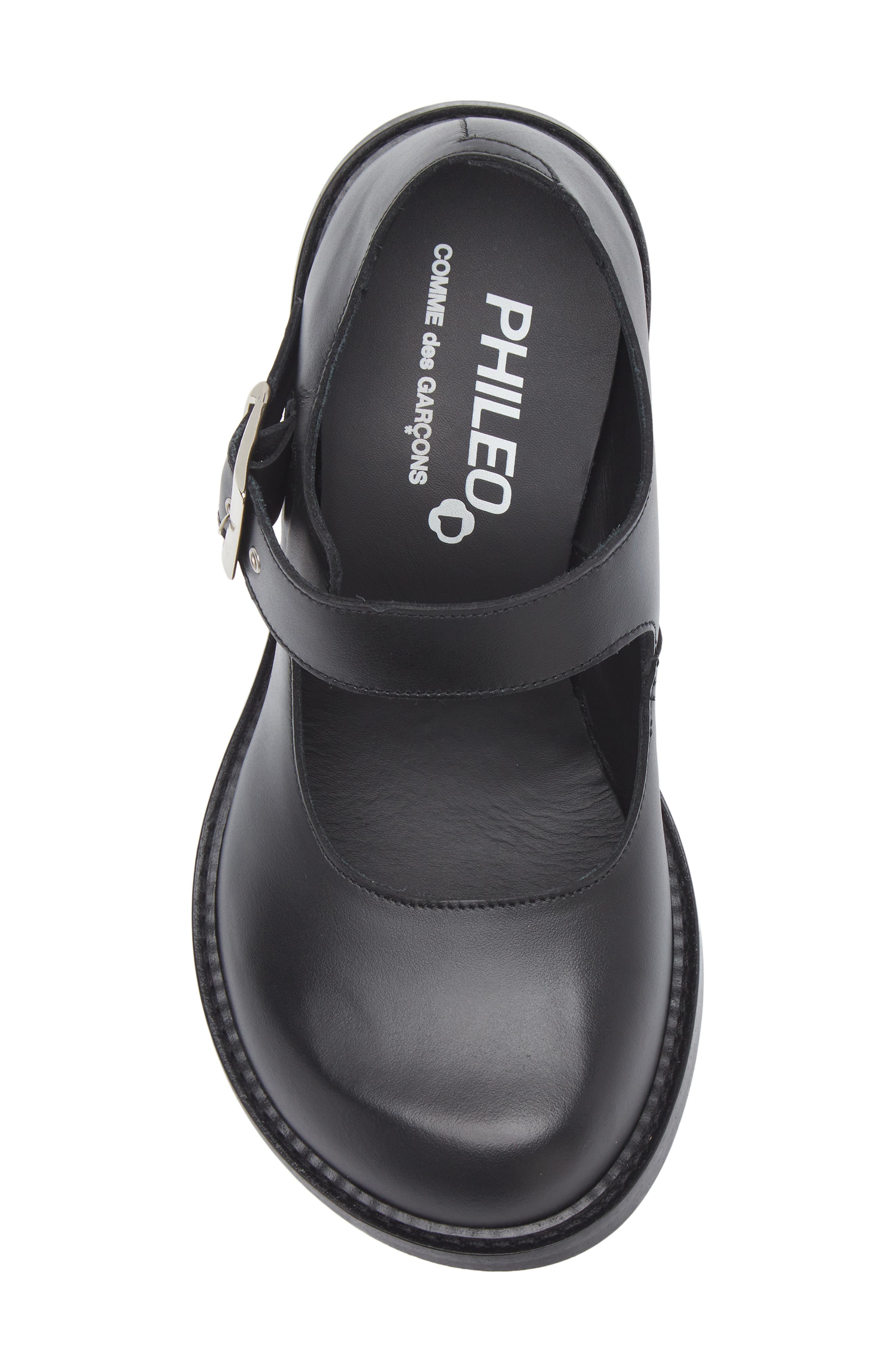 Comme des Garçons x Phileo Mary Jane Pump, Alternate, color, Black