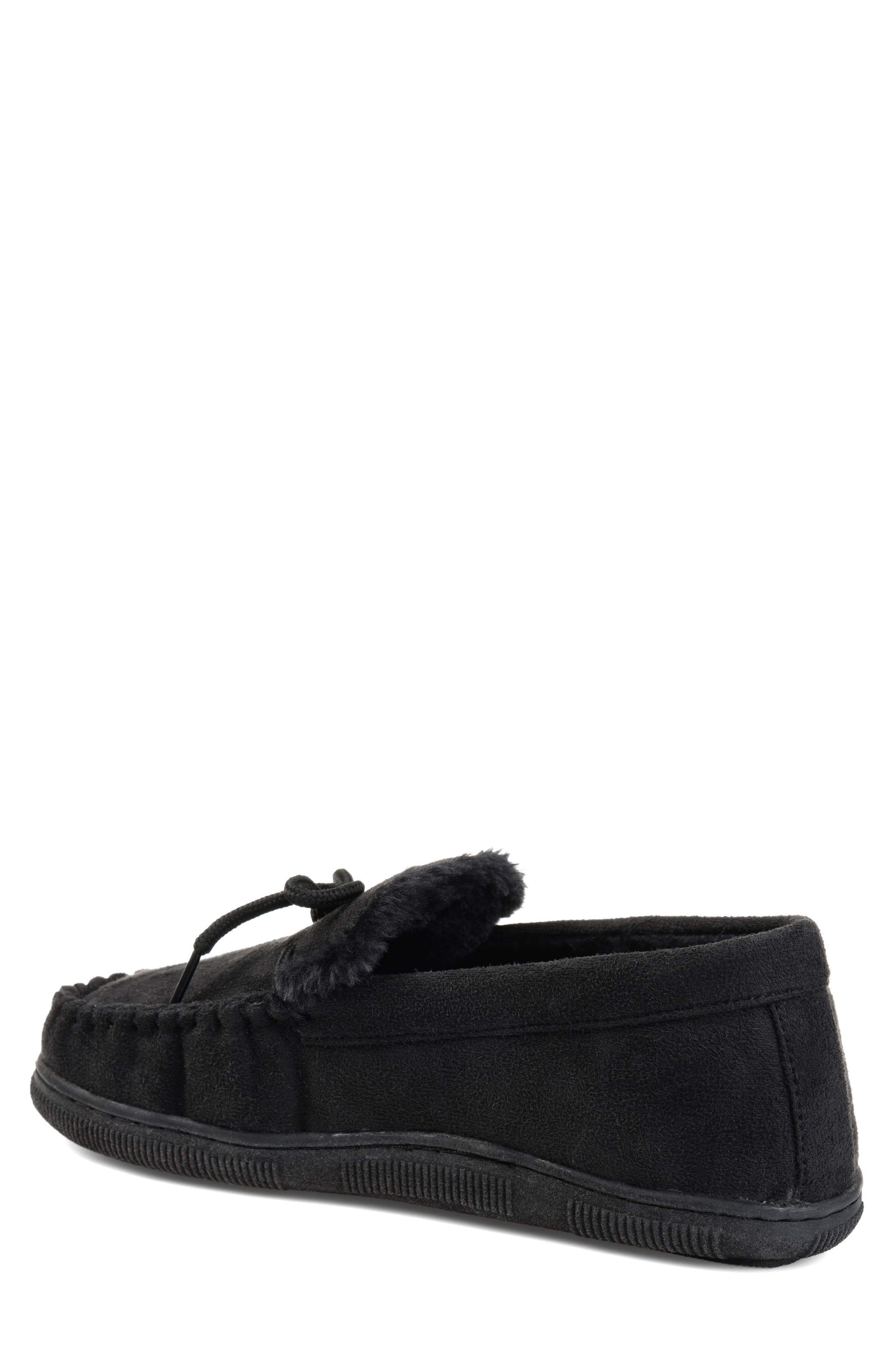 Thomas & Vine Orion Moccasin Slipper with Faux Fur, Alternate, color, 