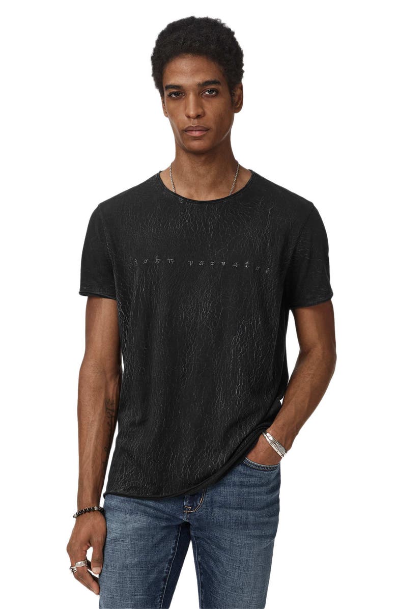 John Varvatos Raw Edge Graphic T-Shirt, Alternate, color, 