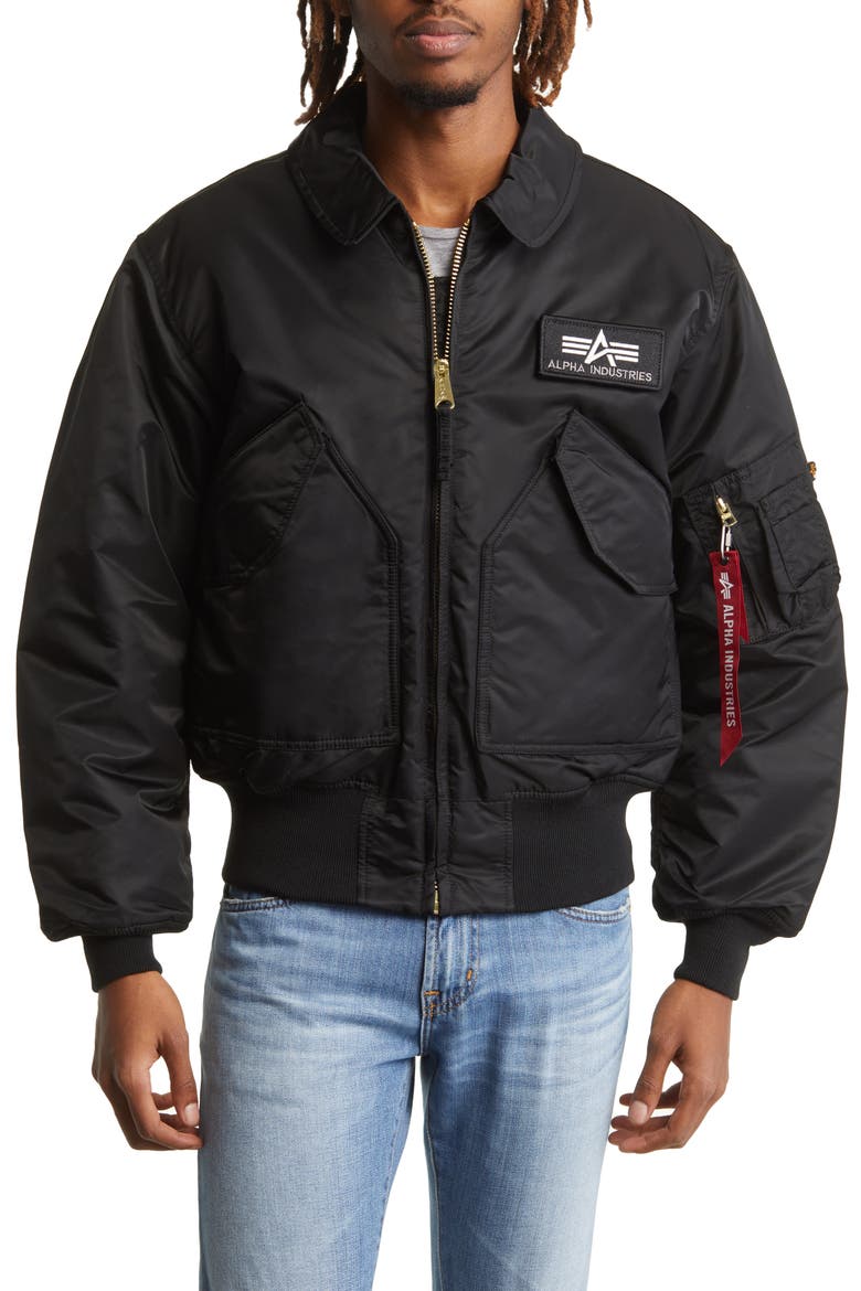 CWU 45/P Bomber Jacket, Alternate, color, BLACK