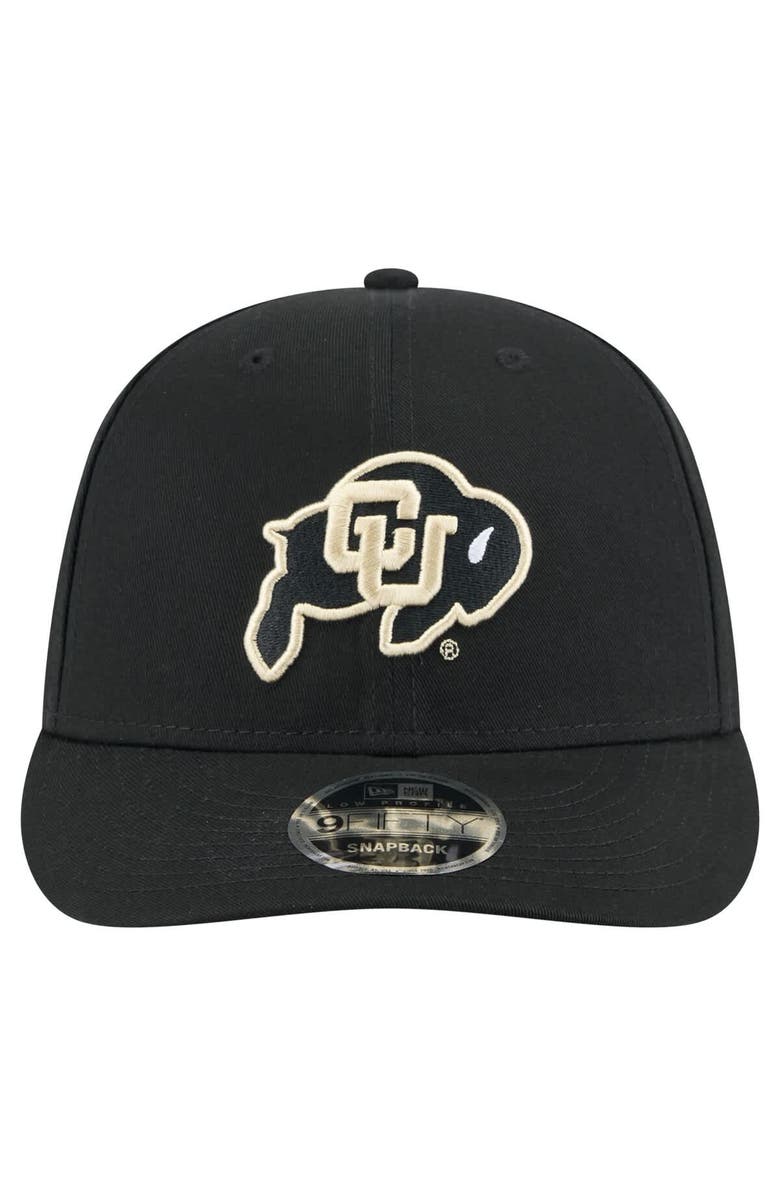 New Era Men's New Era Black Colorado Buffaloes Low Profile 9FIFTY Snapback Hat, Alternate, color, 