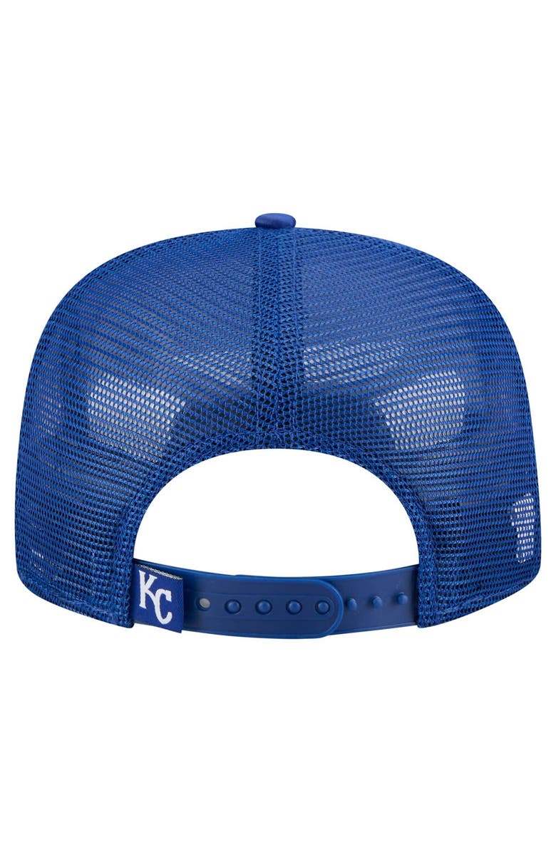 New Era Men's New Era Royal Kansas City Royals Retro Satin Script Golfer Adjustable Hat, Alternate, color,