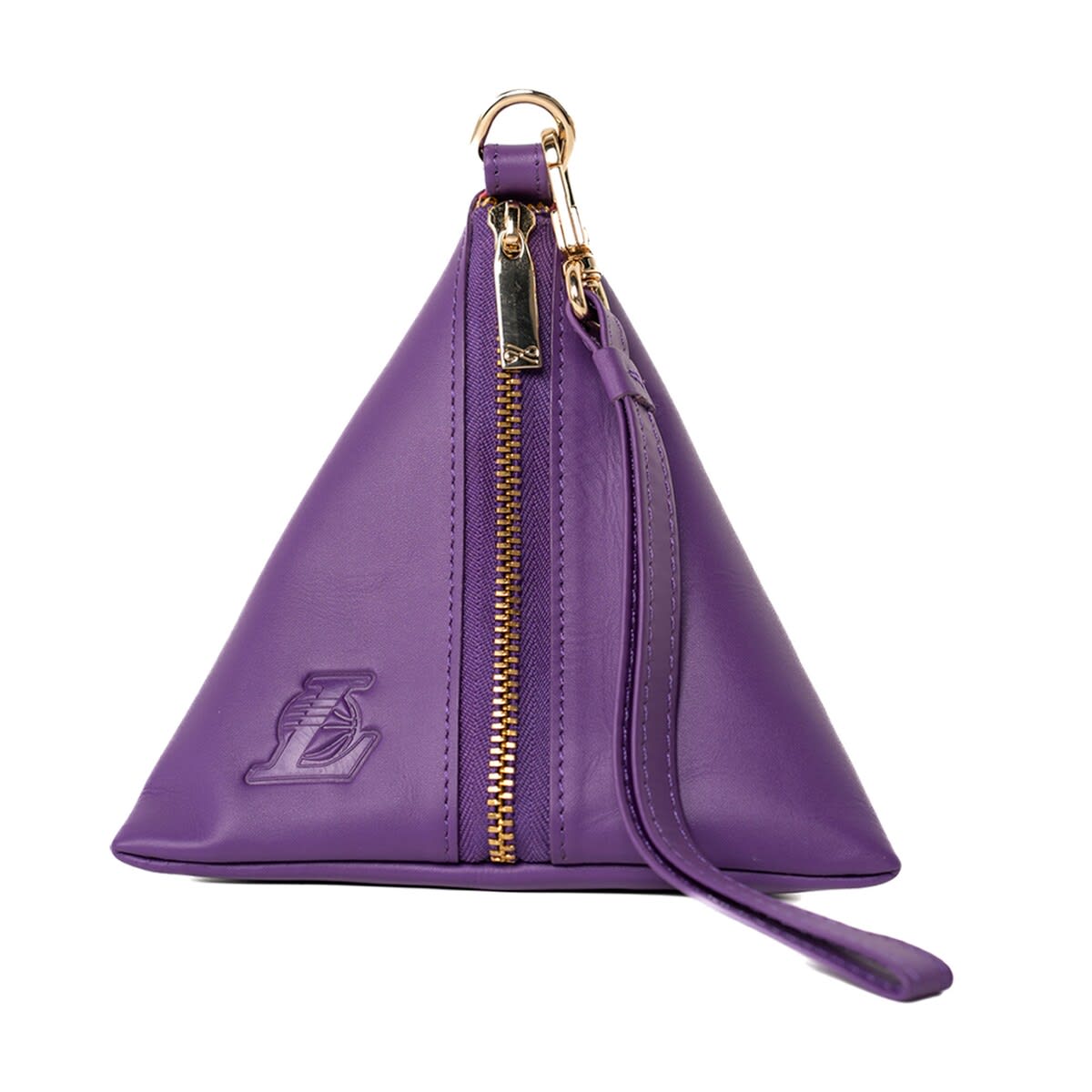 Los Angeles Lakers Rhea Dumpling Wristlet, Main, color, Purple