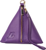 LUSSO Los Angeles Lakers Rhea Dumpling Wristlet