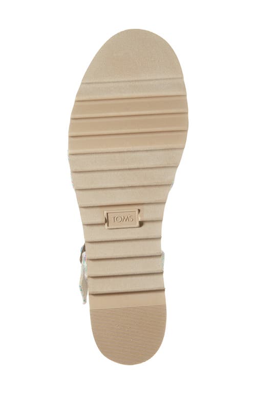 TOMS TOMS WIDE TRIANGLE WOVEN WEDGE SANDAL
