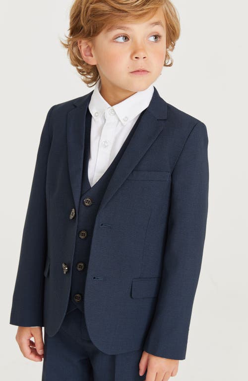 Shop Baker By Ted Baker Kids' Solid Suit Jacket In Blue