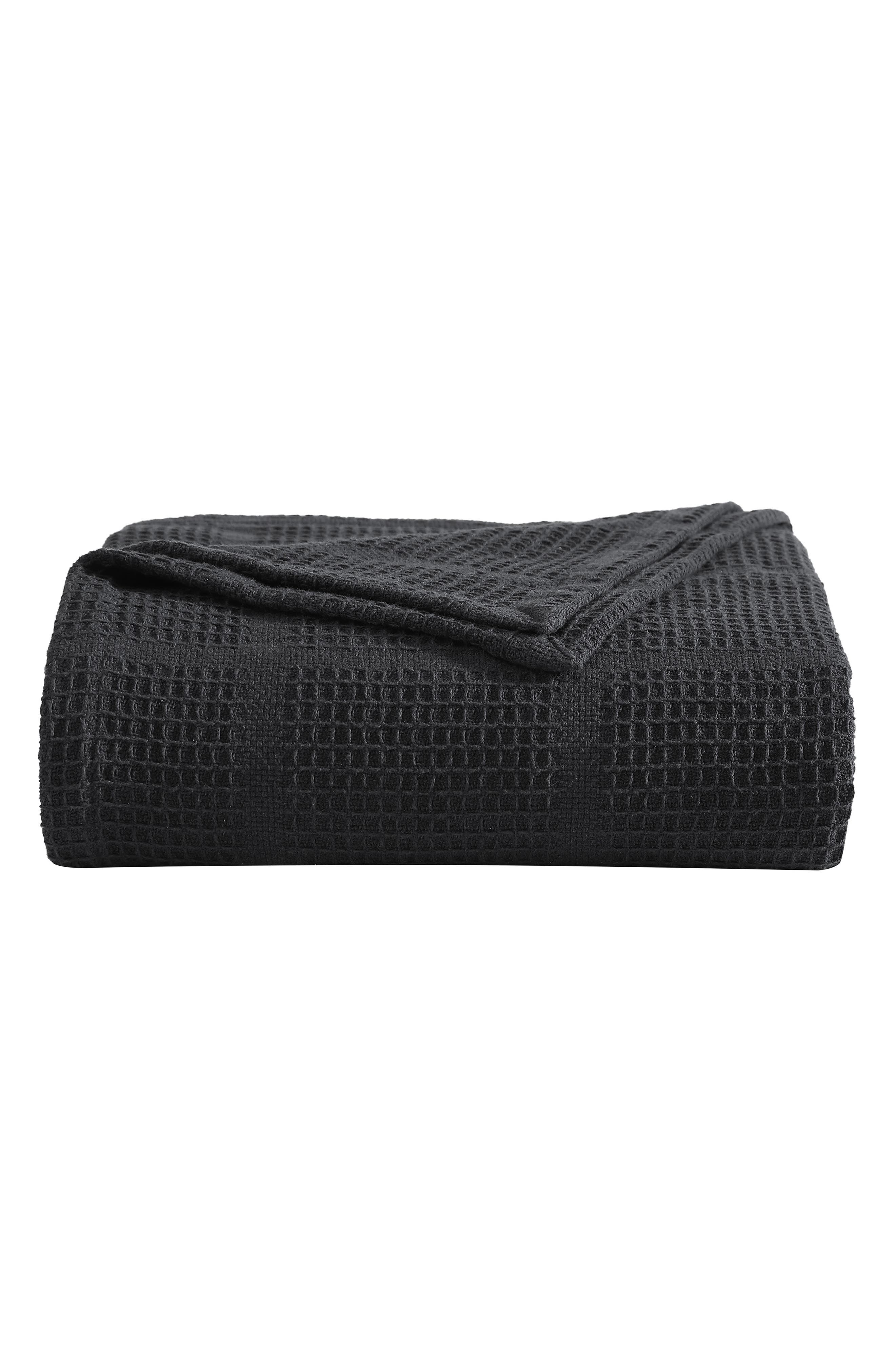 Kenneth Cole Essentials Waffle Throw Blanket