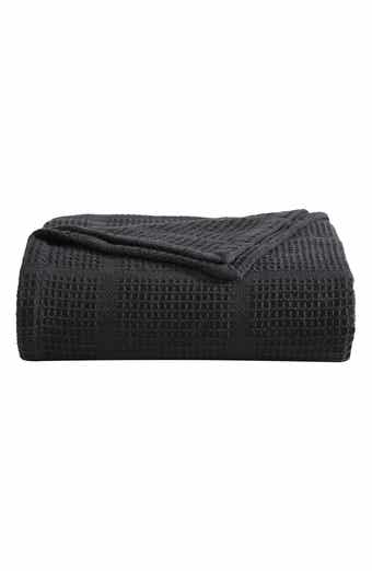 Kenneth Cole Essentials Waffle Throw Blanket