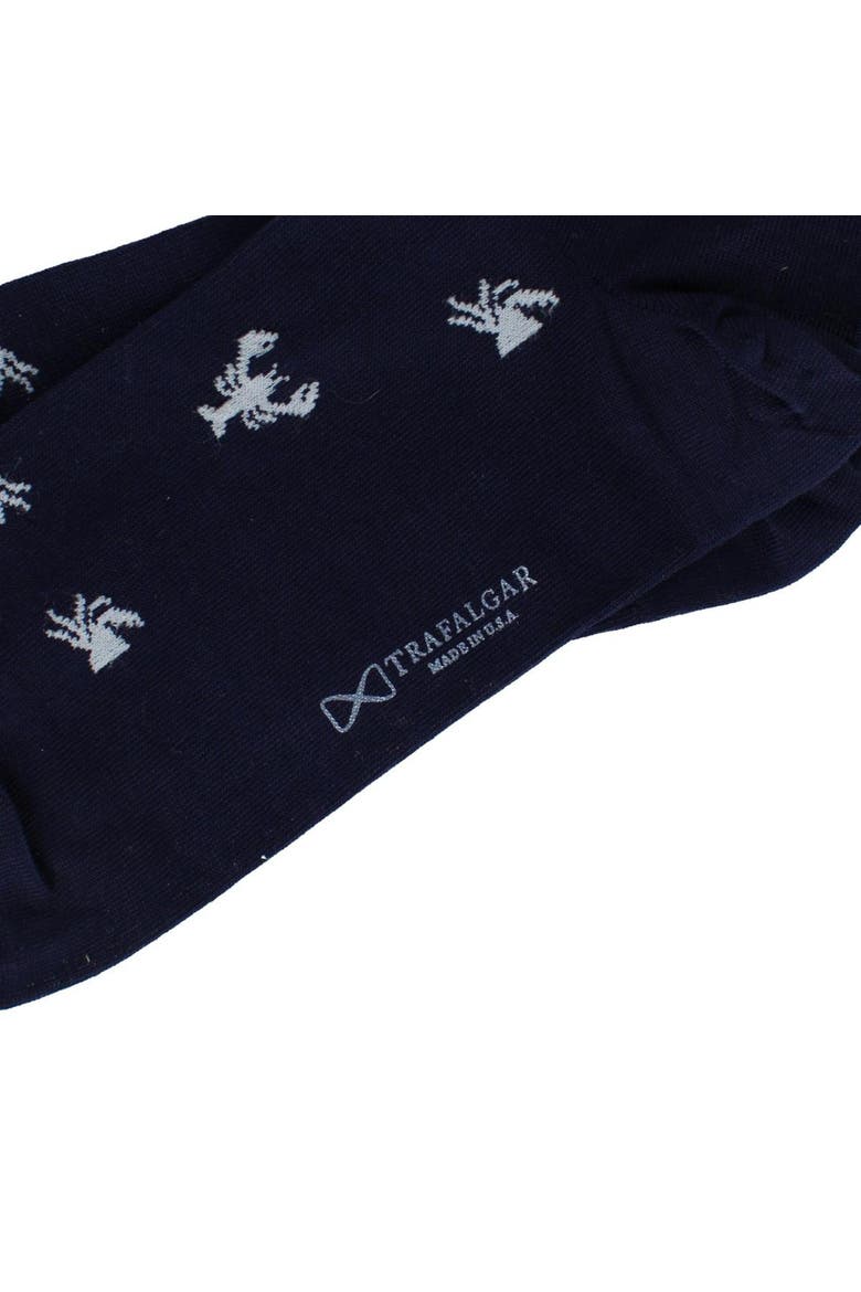 Pattern Loster Trafalgar Day At The Beach Mid-Calf Crab & Lobster Dress Novelty Sock ...
