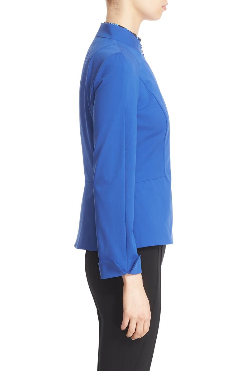 Lafayette 148 New York 'Marty' Funnel Neck Jacket, Alternate, color, 