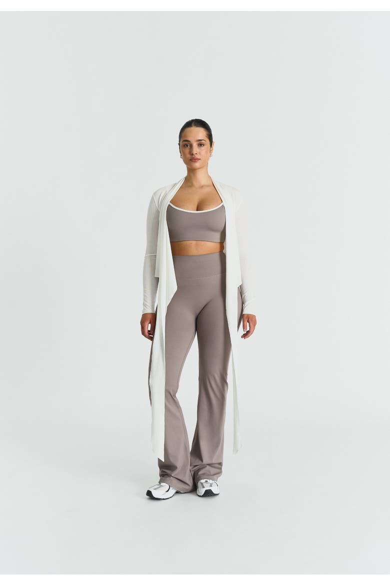 Softsculpt Flared Leggings, Alternate, color, Clay