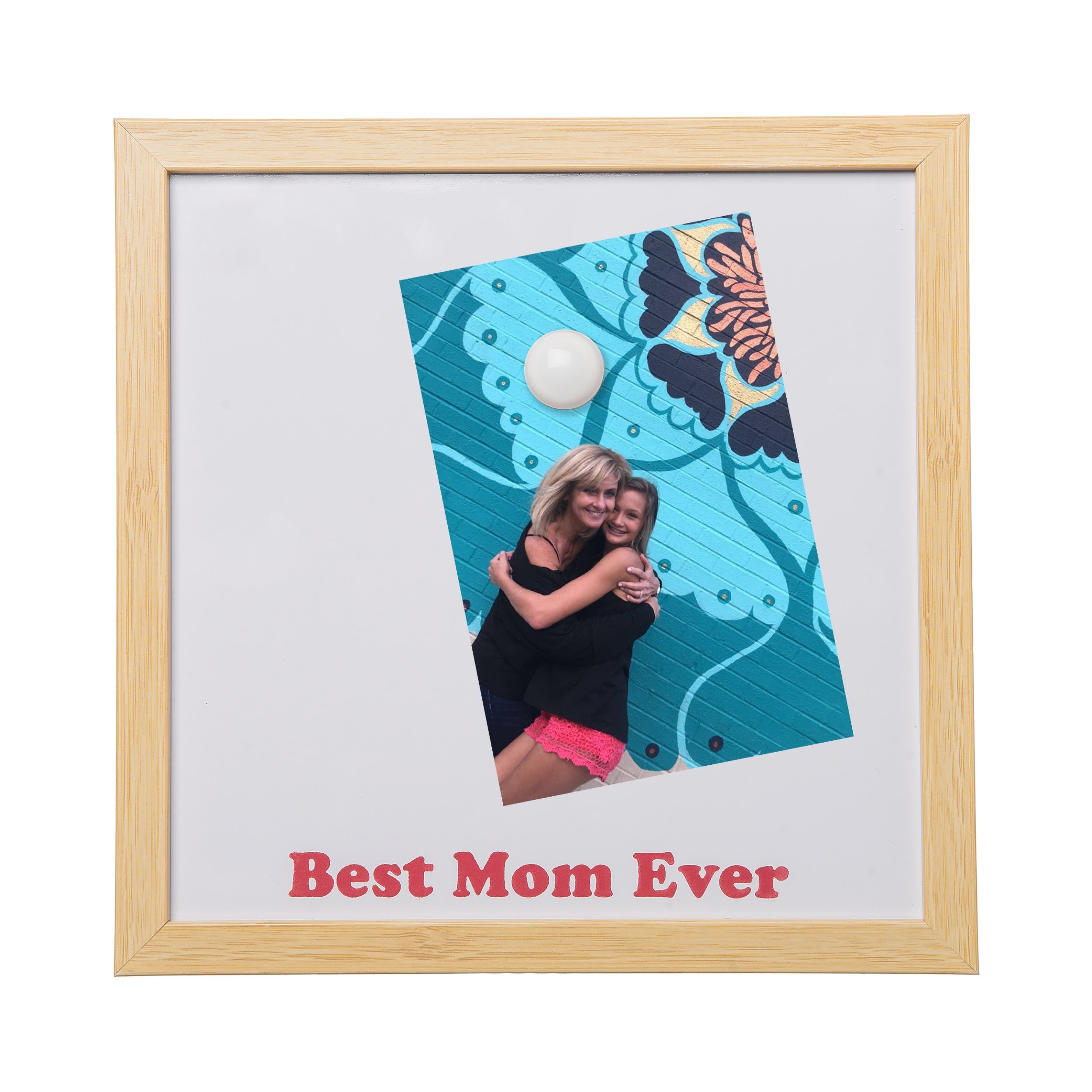 Totalee Gift Best Mom Ever Magnetic Frame White In Multi