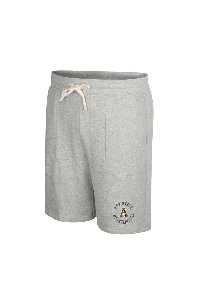 COLOSSEUM Men's Colosseum Heather Gray Appalachian State Mountaineers Love To Hear This Terry Shorts, Alternate, color, Heather Gray